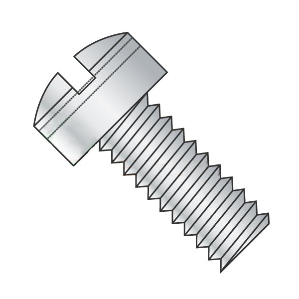 Newport Fasteners #10-32 x 1/2 in Slotted Fillister Machine Screw, Plain Steel, 500 PK 228043 - main